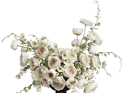 现代新中式花艺 花瓶 花艺 花束