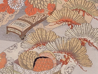 日式丝绸 日式和风布纹 日式布纹纹理
