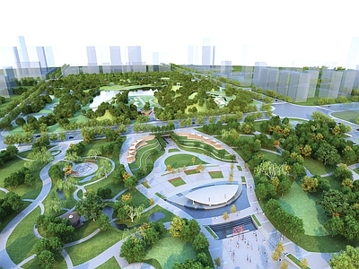现代公园 公园广场