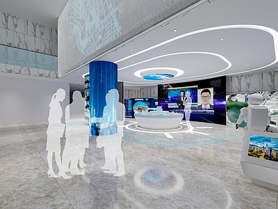 现代大厅 公司展厅 现代大厅