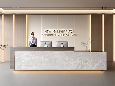 现代前台 服务台 酒店前台 民宿前台 美容院前台 公司前台