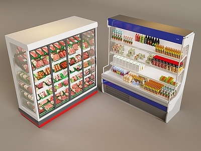 货架 饮品陈列架展柜 超市生鲜展示货架