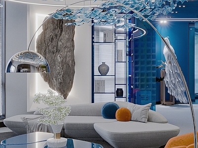 现代禅意办公室 办公区 经理办公室