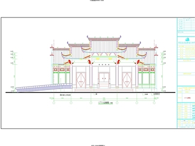 仿古建筑 经典古建筑 施工图
