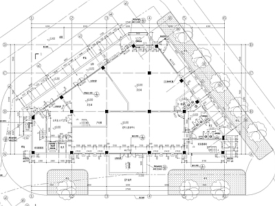 现代其他公共建筑 村服务中心大楼 施工图