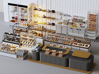 现代甜品面包店 现代甜品面包店 蛋糕店 面包制作设备 蛋糕店后厨设备