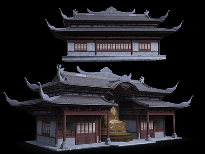 中式古建 古建 中式古建 古建筑沿街 中国风建筑 古建 建筑房屋