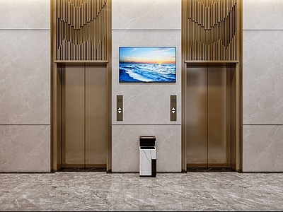 现代其他通用空间 电梯厅