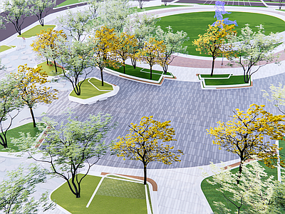 现代口袋公园 街角公园 城市公园 小游园 广场 城市广场