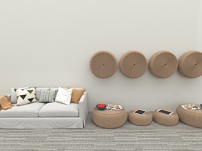现代中式其他凳子 藤椅凳 沙发