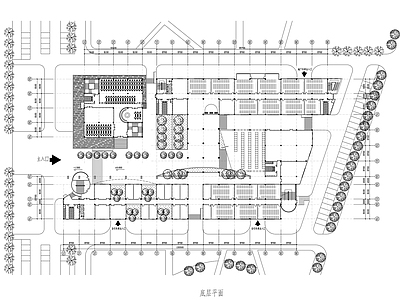 现代学校建筑 大学教学楼建筑 方案 施工图