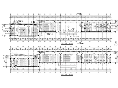 现代学校建筑 大学教学楼建筑图 施工图