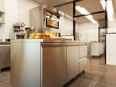 现代原木甜品面包店 蛋糕店 甜品店 面包店