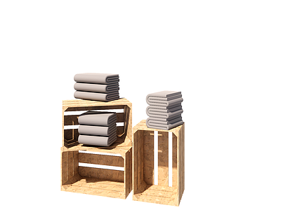 原木北欧服装店 服装店 橱窗 木框 陈列 展示