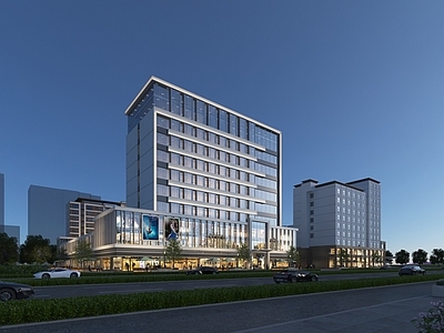 现代办公楼 高层办公楼 多层办公楼 酒店