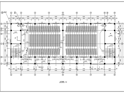 现代学校建筑 教室及食堂工建筑 图 施工图