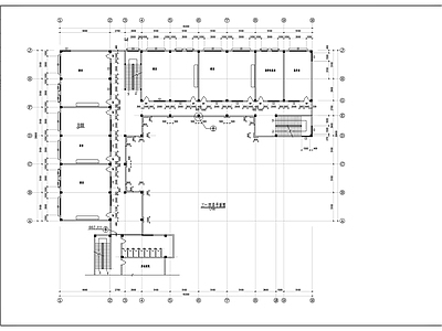 现代学校建筑 理工学校教学楼 建筑图 施工图