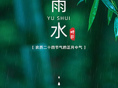 新中式纸书本 二十四节气雨水 宣传栏
