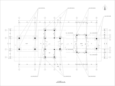 仿古建筑 依云小镇仿古建筑 会客厅 前厅 高定构筑物 景观构筑物 施工图