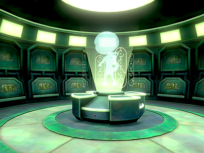 工业其他通用空间 外星人 科幻基地 飞碟飞船内部 外星指挥基地 实验室