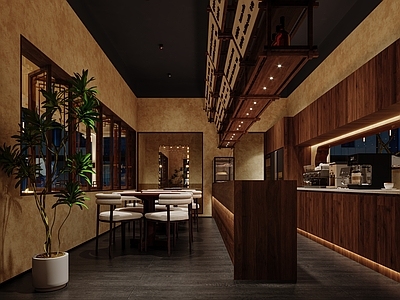新中式现代奶茶店 奶茶店 咖啡店