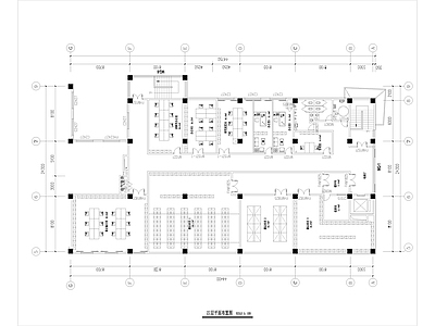 展览展厅家具 展厅办公平面 新疆屯垦历史博物 4F平面 施工图