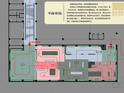 文化展厅 展厅平面 河北博物馆 燕国故事展厅 附效果图 施工图