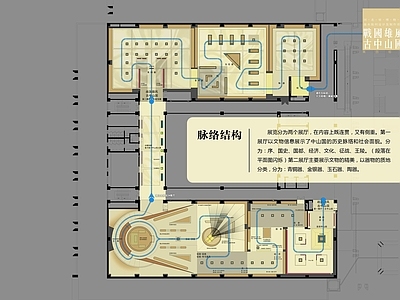 展馆 展厅平面 河北博物馆 战国雄风展厅 附效果图 施工图