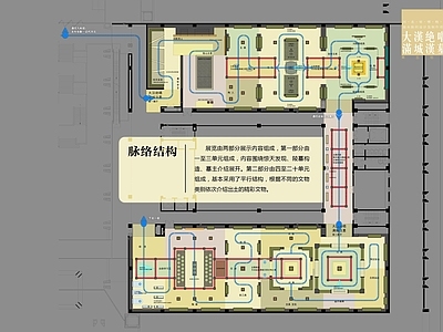 文化展厅 展厅平面 河北博物馆 大汉绝唱展厅 附效果图 施工图