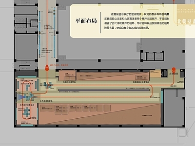 文化展厅 展厅平面 河北博物馆 北朝壁画展厅 附效果图 施工图