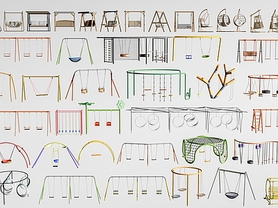 现代秋千椅 现代秋千 公园秋千椅