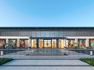 现代新中式其他公共建筑 现代中式商业 现代中式会所 现代中式售楼部