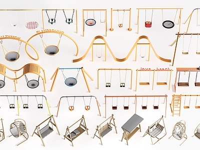 现代秋千椅 现代秋千 庭院秋千