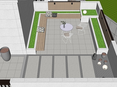 现代屋顶花园 简约温馨屋顶花园