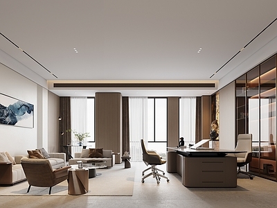 现代意式办公室 董事长办公室