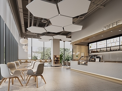 现代简约咖啡厅 现代咖啡厅