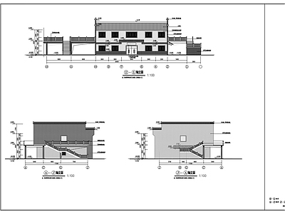 现代其他公共建筑 杨溪村游客集散中 中心 施工图