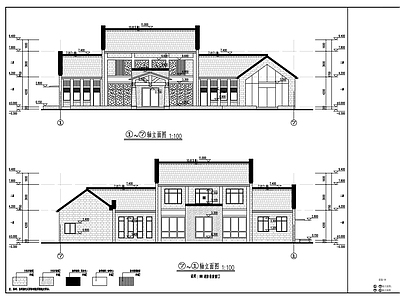 现代其他公共建筑 白菊花景区游客接 待中心 施工图