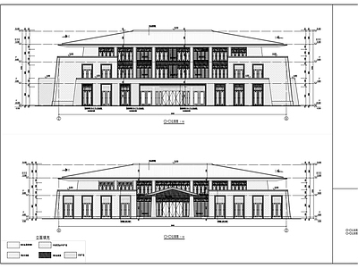 现代其他公共建筑 游客服务中心 施工图