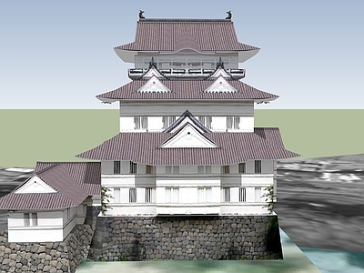 日式古建筑 日本古建筑