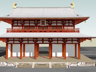 日式古建筑 日本古建筑