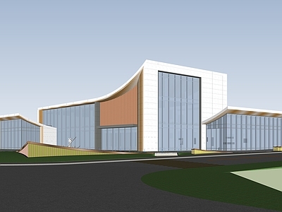 现代售楼处建筑 现代售楼处 售楼部景观 会所建筑 展馆建筑 示范区