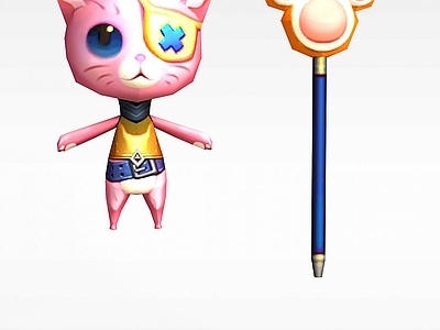 现代手游角色动物猫
