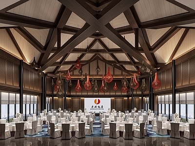 现代新中式其他餐饮空间 礼堂 婚礼礼堂