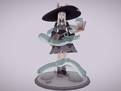 女人 女巫 魔法师 龙女 手绘巫婆 女巫师
