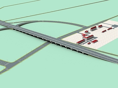现代户外椅 公路立交桥跨铁路桥小桥