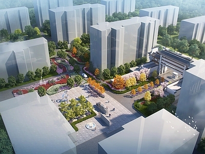 现代广场景观 住宅景观 商业景观 公园景观