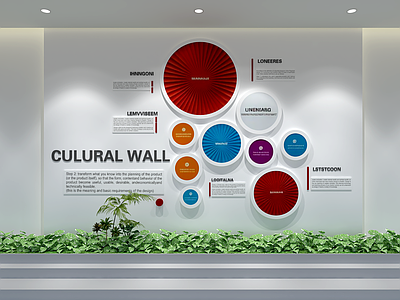 现代文化墙 企业文化墙 文化宣传墙 主题形象展示墙