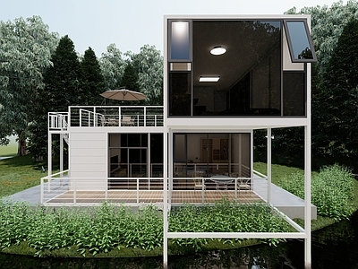 简约工业其他公共建筑 集装箱民宿 集装箱建筑 集装箱住房 集装箱 集装箱办公室