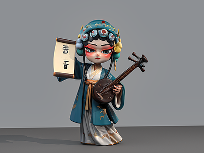 女人 戏曲 秦香莲 陈世美 摆件雕塑 国粹
